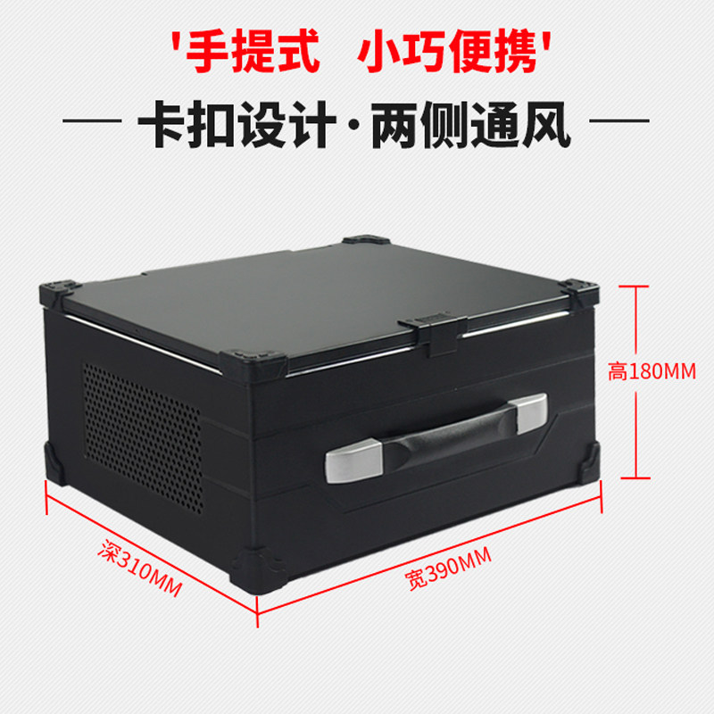 新品便携式4U工控机箱触摸显示器D带键盘副屏手提一体机服务器工图片