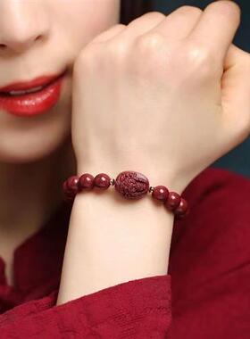 极速认准抖音非金属手錬砂红色手錬十二生肖N男女情侣本命新年礼