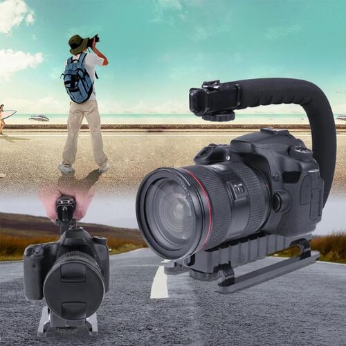 极速U-Grip Triple Shoqe Mount Video Action Stabilizing Handl