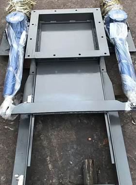 极速新品电动平板闸门 电动推杆双驱动平板L闸门 除U尘器专用插板