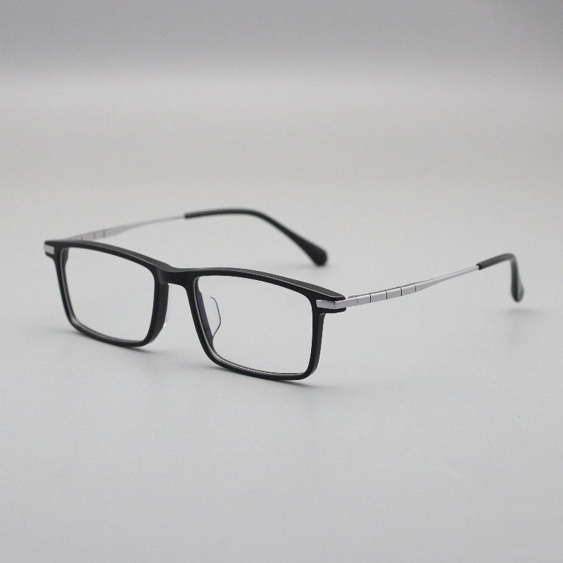 舒适弹簧腿全框板材钛镜腿眼镜框百搭适合大脸配高度数变色防蓝光