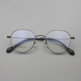 复古多边形纯钛眼镜潮日系高品质眼镜近视变色防蓝光丹阳眼镜2054