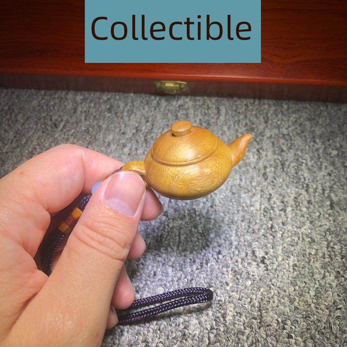 四川金丝楠木作精雕刻茶壶把把壶手把件挂件木雕文玩工艺礼品