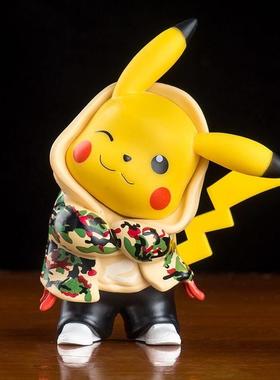 桌搭小摆件皮卡丘手办儿童房间布置装饰品客厅办公室桌面工位男生