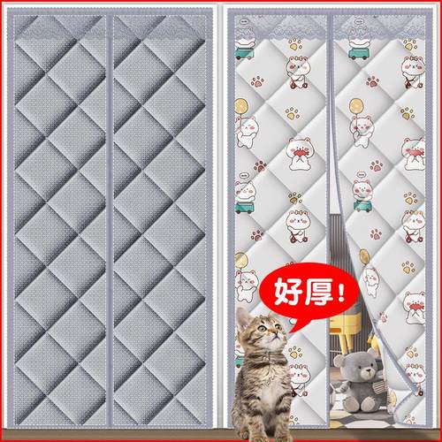 冬季加厚家用棉门帘隔断帘保暖防风防寒隔音门帘冬季保暖防风挂帘