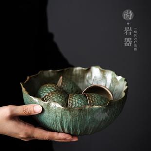 家用陶瓷茶洗大号茶杯收纳盆创意手工水洗茶渣盆水盂功夫茶具建水