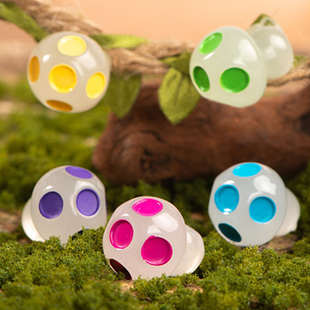 Moss Home Decor Ornamen Landscape Luminous 速发Mini Mushroom