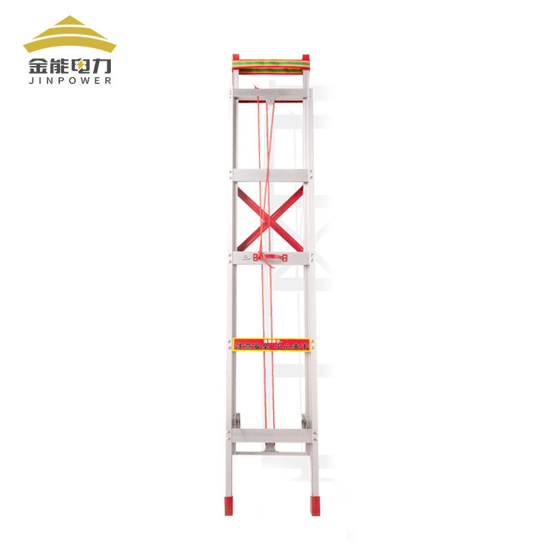 金能 铝合金升降单梯 加厚伸缩梯子 家用方管直梯 单面工程一字梯