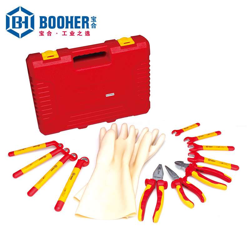 Booher宝合工具 12件套能源型汽车VDE绝缘维修组套 BH0200406