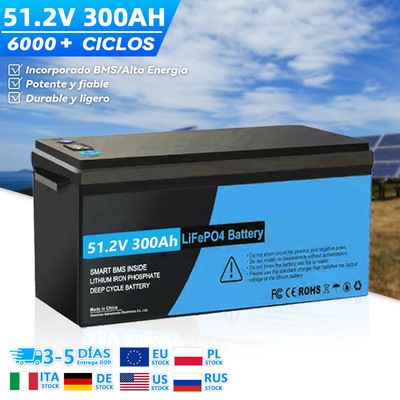 Batería Li-Ion 51.2V 300Ah para Almacenamiento Solar 200Ah