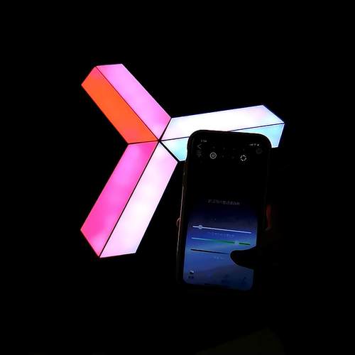 工厂创意新品装饰拼接壁灯卧室床头氛围灯电竞游戏室节奏灯