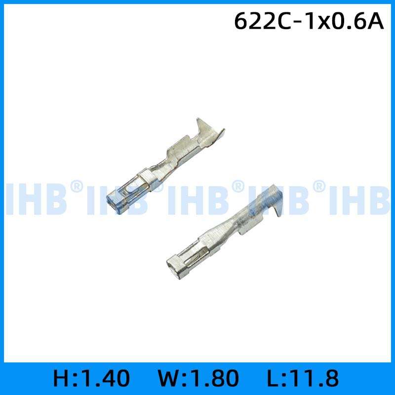 622C-1x0.6A 连接器插簧 插片 镀锡对插公母 连绕端子 接线端子