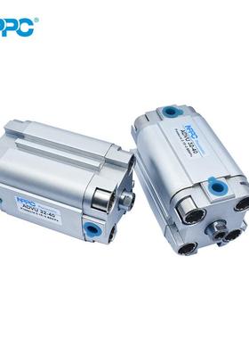 ADVU32-40气动薄型气缸机械设备 单杆压紧复动方型气缸气动元件