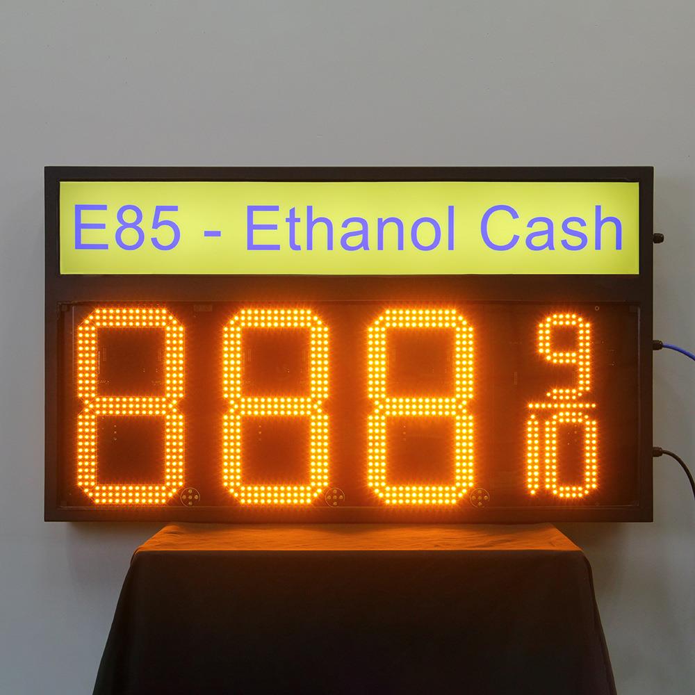 厂家直销12英寸8889/10无线遥控控制油品价格显示屏带背光源LOGO