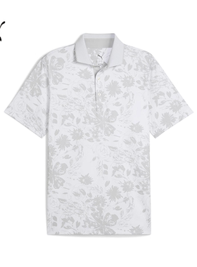 PUMA/彪马男士高尔夫速干高弹力潮流时尚透气印花短袖 -537457