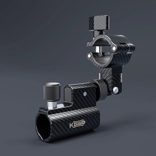 空钩悟道碳纤纹钓椅配件通用型万向炮台座多功能伞架鱼竿饵料支架