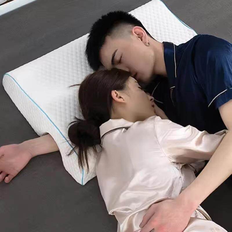 速发跨境情侣枕头慢回弹不压手记忆棉枕头睡眠双人记忆枕助睡眠零