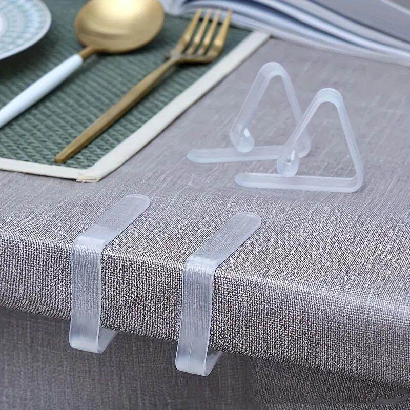 速发72pcs+Clear+Tablecloth+Clips+Picnic+Cloth+Plastic+Clip+W