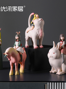 速发礼将军白夜童话设计师贾晓鸥款摆件轻盒装猫奢艺术品生日礼物