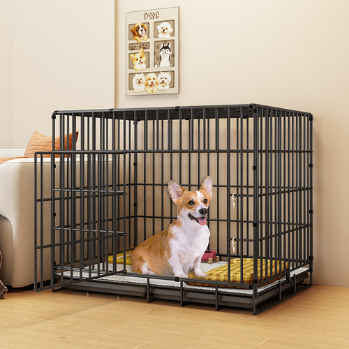 速发狗笼子猫笼练型犬围栏家用室内栅栏不占地狗舍狗窝训小带厕所
