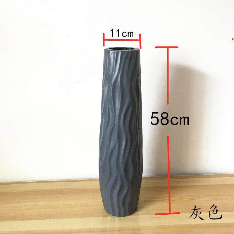 现货高花瓶插花长枝龙柳专用水培特大型彷陶瓷塑T料装饰水培客厅