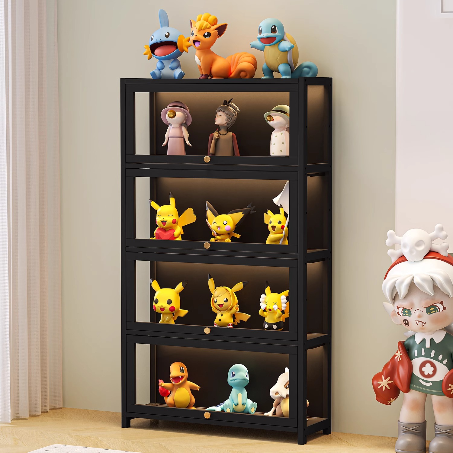 速发示展型亚克力陈列柜子展示架非玻璃模柜玩具柜收纳柜