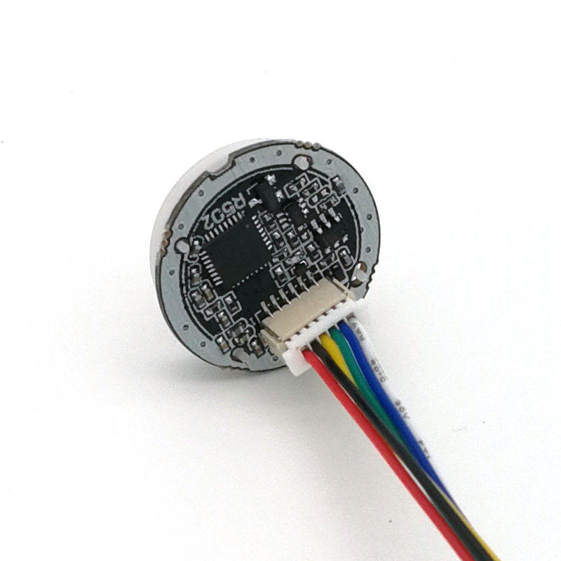 速发R502A R502B圆形电容指纹模块 双色灯环带触摸感应半导体传感