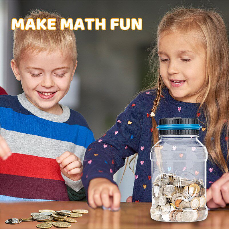 速发美币台币电子计数零钱存金储蓄罐存钱桶智能大号水桶硬钱罐