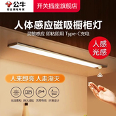 公牛感应灯感应灯条磁吸感应灯公牛人体感应灯无线自粘衣柜感应灯