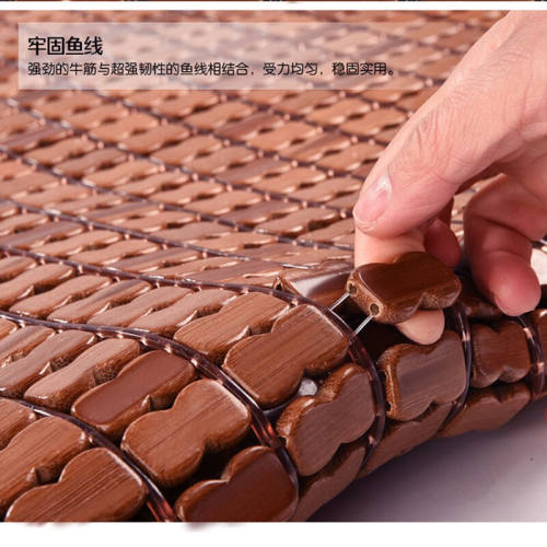 新品向嫂麻将凉席竹凉席席子竹席可折叠单双人床学V生空调席夏天 - 封面