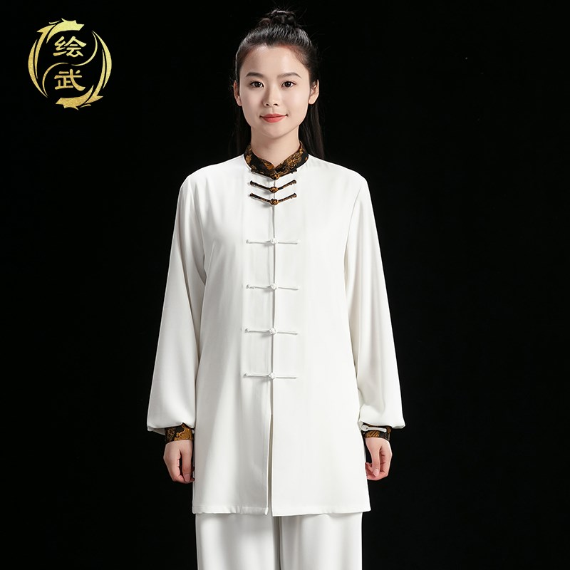 极速站桩练功f服太极服女款2024新款八段锦武术服装表演服高端套