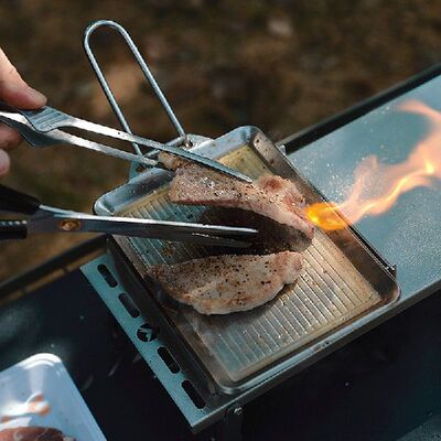 极速1pc  Outdoor Cookware Camping Folding Frying Pan YFor Pi