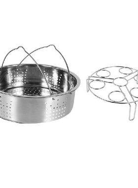 极速Steamer Basket With Egg Steamer RaLck For Instant And