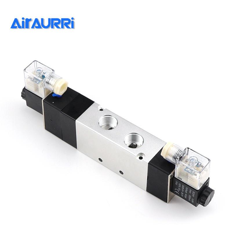 极速4V430-15三位五通电磁换向气阀 DC12V DC24VN AC110V AC220V