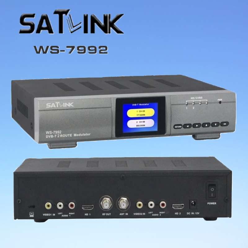 Satlink WS-7992 Two Route DVB-T modulator/ AV/ HDMI2路调制器