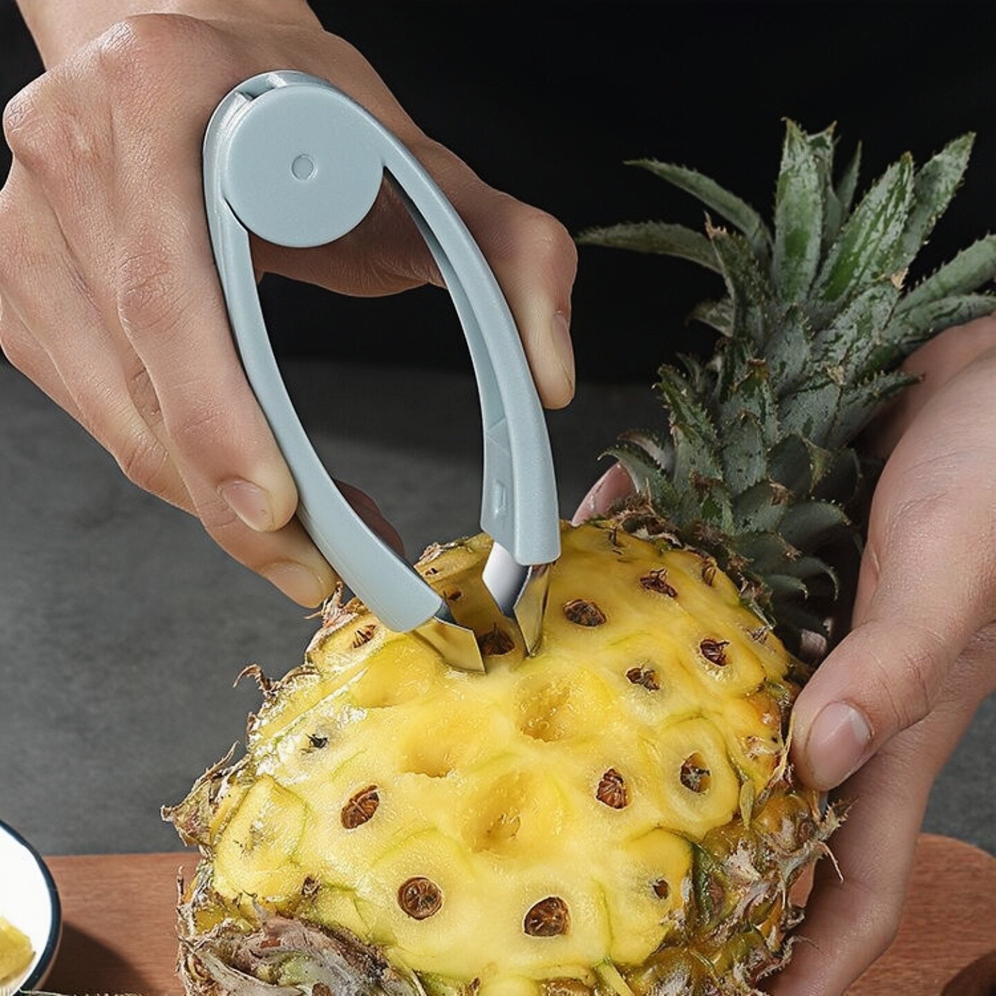 菠萝凤梨多功能专用挖眼器不锈钢去眼夹子去籽去皮器神器挖孔去蒂