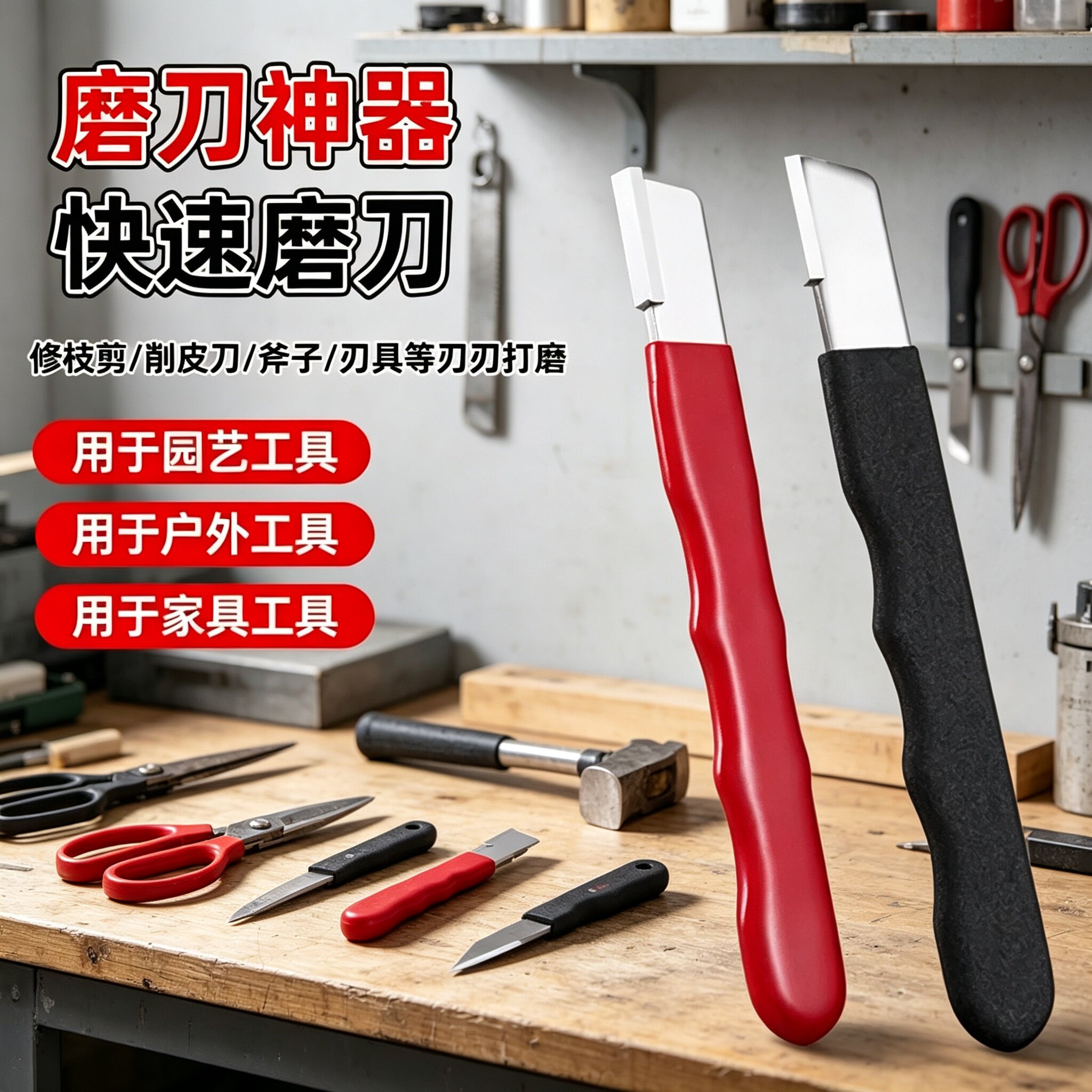 德国磨刀神器刀具开刃器磨刀石家用果枝剪快速磨刀器剪刀菜刀工具