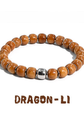 DRAGON LI狸花猫龙脊菩提钛钢串珠手串情侣饰品闺蜜礼物