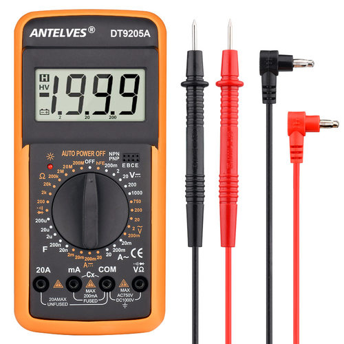 极速DT9205A数字t万用表电工仪表多功能数显三极管跨境现货