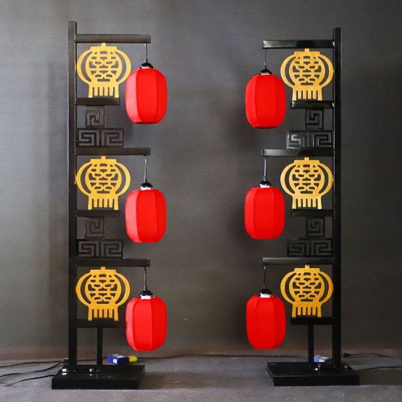 极速新款婚庆路引道具汉唐中式路引摆G件中国风婚礼仿古铁艺宫灯