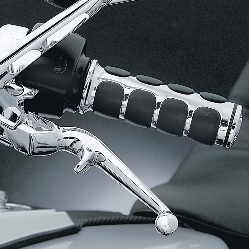 极速适用于哈雷883铁马400摩托车手把套油门复古改V装胶把手金属