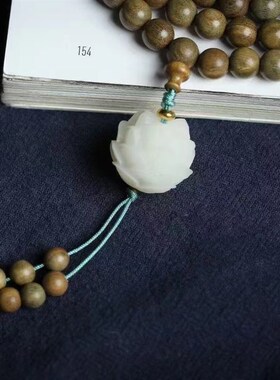 极速天然绿e檀木手串南美愈疮木圣檀木佛珠手链檀香木莲花男女紫