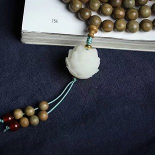 极速天然绿e檀木手串南美愈疮木圣檀木佛珠手链檀香木莲花男女紫