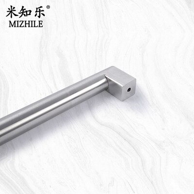 极速304不锈钢整体橱柜门洗碗B机面板门板拉手嵌入式冰箱门把手拉