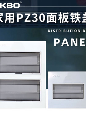 极速时尚款PZ30配电箱白色面板铁盖板箱盖子10/K12/15/18/20回路