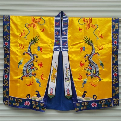 极速道高功道服 双龙法衣 双A龙降衣 道袍 高功 降衣红黄紫