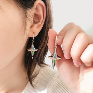极速Versatile fashion womenx simple retro personality earrin