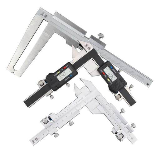 极速数显齿厚游标j卡尺M1265-50汽车制动片碟煞盘磨损厚度测量卡