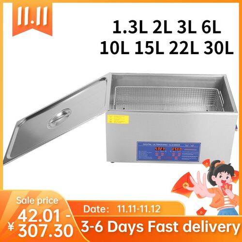 新品Ultrasonic Cleaner Bath 1.3L 2L 3L 6L 10OL 15L 22L 30L D