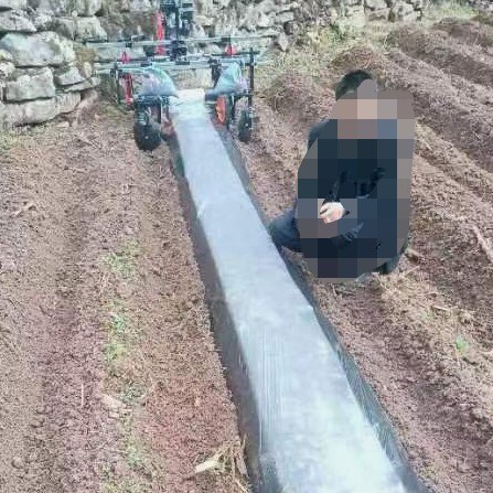 极速厂促精品昂立k威小型铺膜覆膜盖膜机汽油机山地大棚高垄平垄